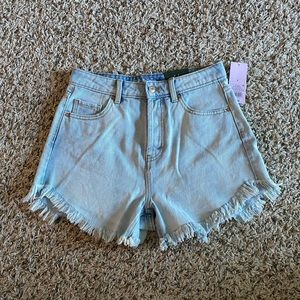 Wild Fable High Rise Frayed Jean Shorts